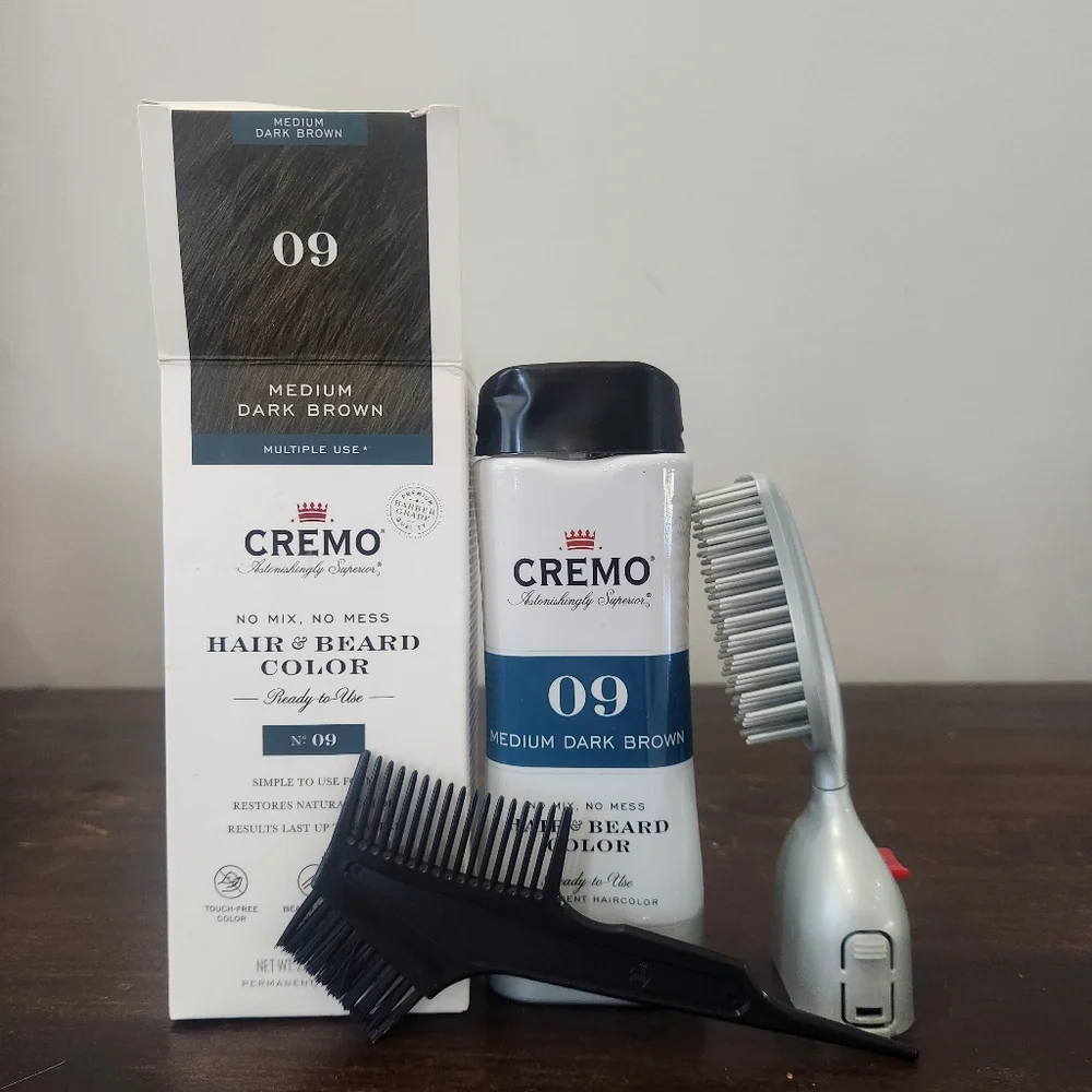 Cremo 09 Hair and Beard Color Medium Dark Brown